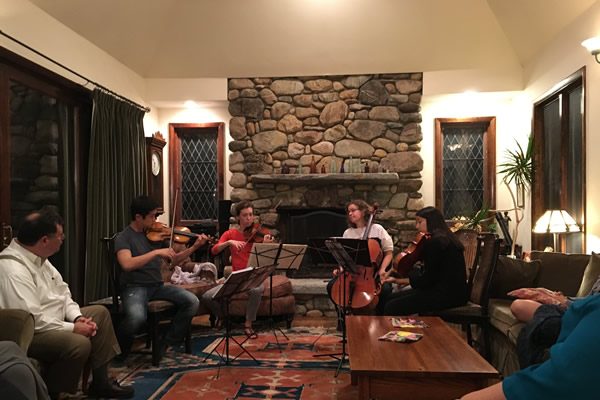 Playing for our supper